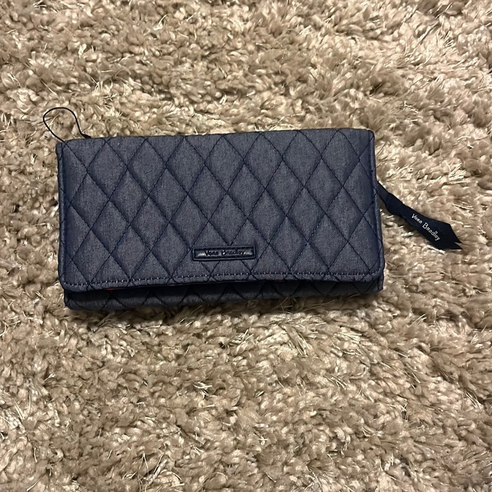 Vera Bradley Quilted Navy Wallet